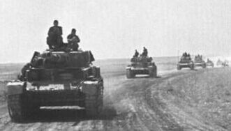 Panzers roll across the Soviet steppes